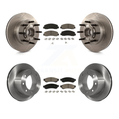 Kit de plaquettes de frein à disque avant et arrière, Rotors en céramique, pour Ford F-250 Super Duty F-350 RW