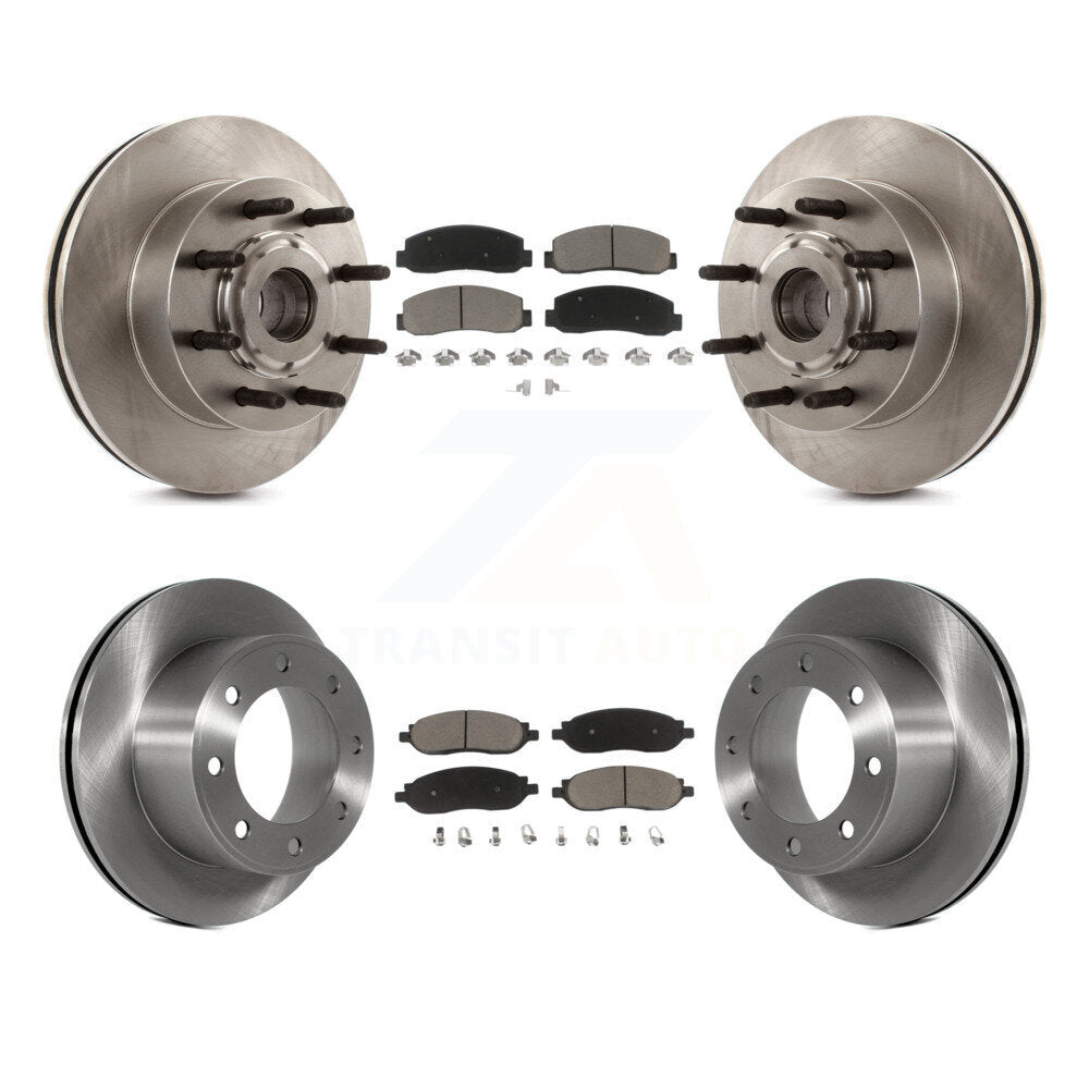 Kit de plaquettes de frein en céramique, Rotors de frein à disque avant et arrière, pour Ford F-350 Super Duty F-250 RW