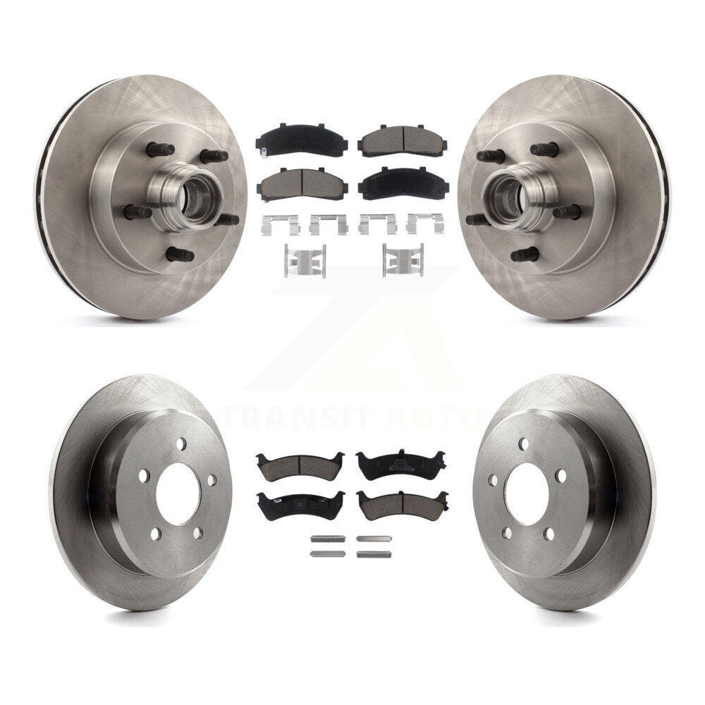 Kit de rotors de frein à disque avant et arrière et plaquettes en céramique pour Ford Ranger K8C-102631