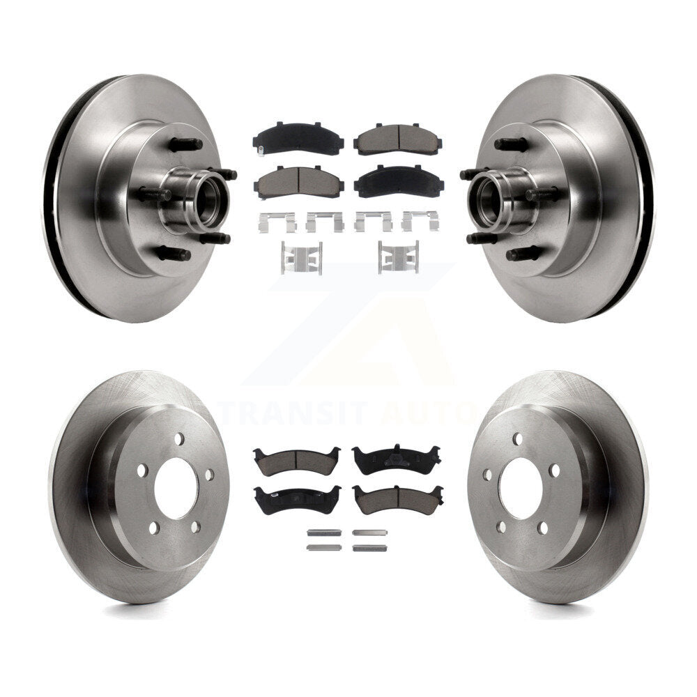 Kit de rotors de frein à disque avant et arrière et plaquettes en céramique pour Ford Ranger K8C-102632