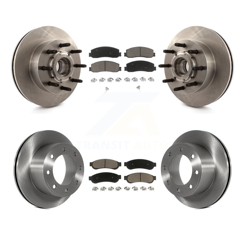 Kit de plaquettes de frein à disque avant et arrière, Rotors en céramique, pour Ford F-250 Super Duty F-350 RW