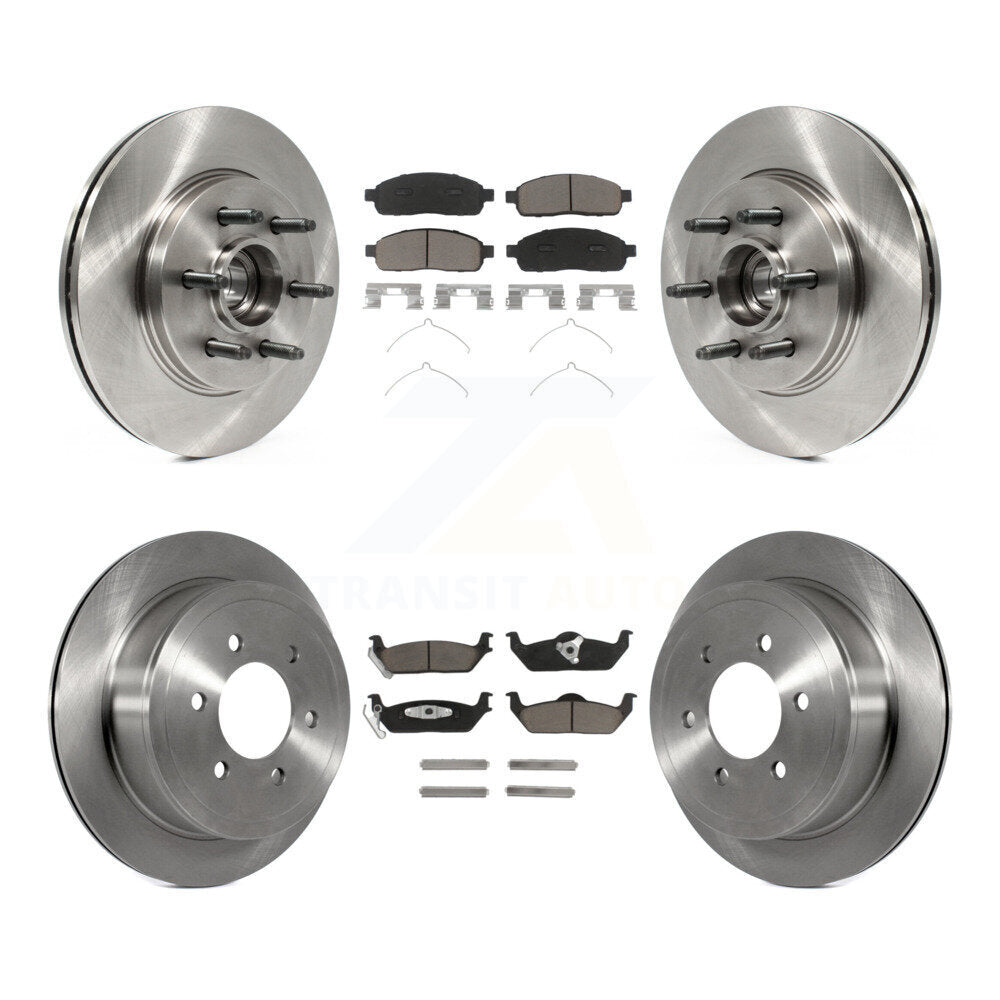 Kit de Rotor de frein à disque avant et arrière et plaquettes en céramique, pour Ford F-150 Lincoln Mark LT RW