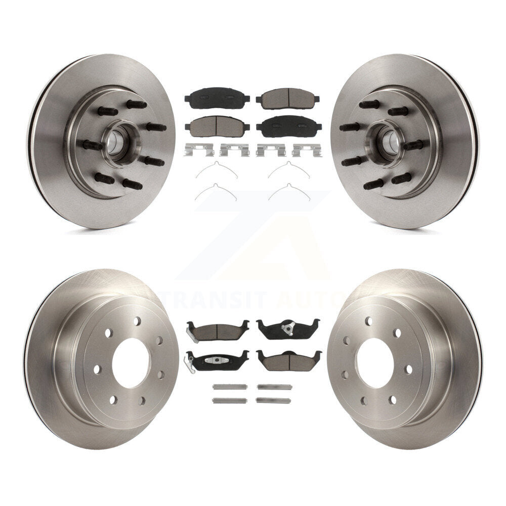 Kit de Rotor de frein à disque avant et arrière et plaquettes en céramique, pour Ford F-150 Lincoln Mark LT RW