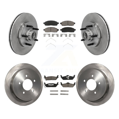 Kit de rotors de frein à disque avant et arrière et plaquettes en céramique pour Ford F-150 RWD 2004