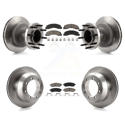 Kit de rotors de frein à disque avant et arrière et plaquettes en céramique pour Ford F-350 Super Duty