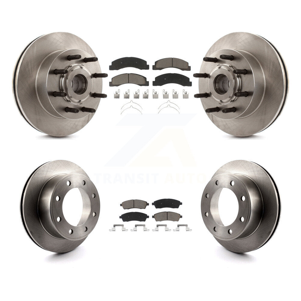 Kit de rotors de frein à disque avant et arrière et plaquettes en céramique pour Ford Excursion RWD 2005