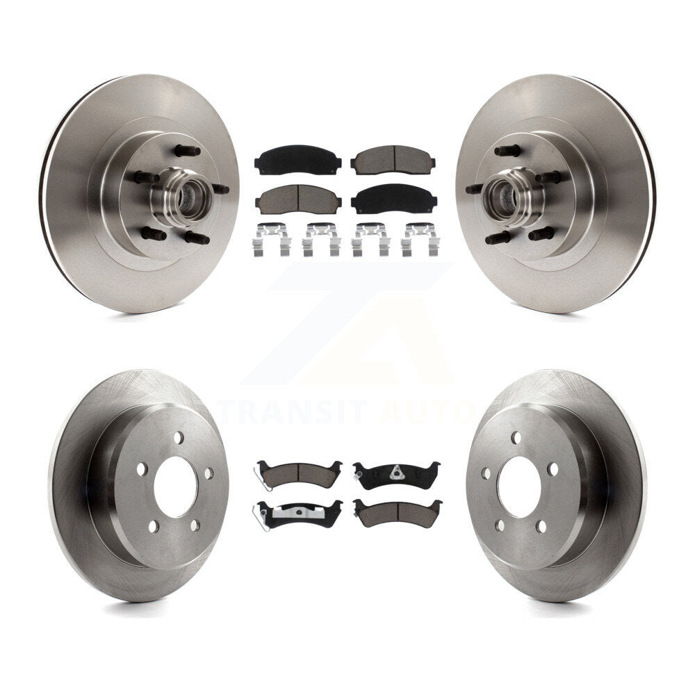 Rotor de frein à disque avant et arrière et Kit de plaquettes en céramique pour Ford Explorer Sport Trac RW
