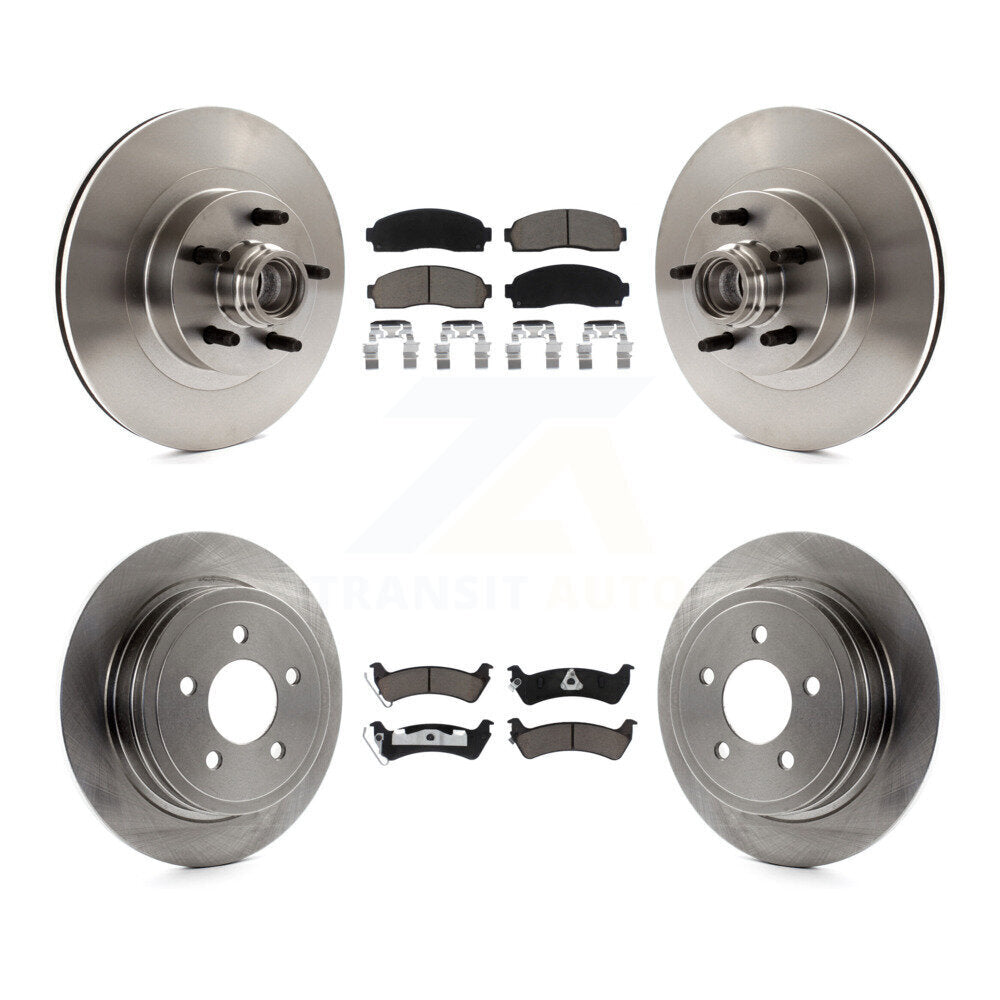 Rotor de frein à disque avant et arrière et Kit de plaquettes en céramique pour Ford Explorer Sport Trac RW