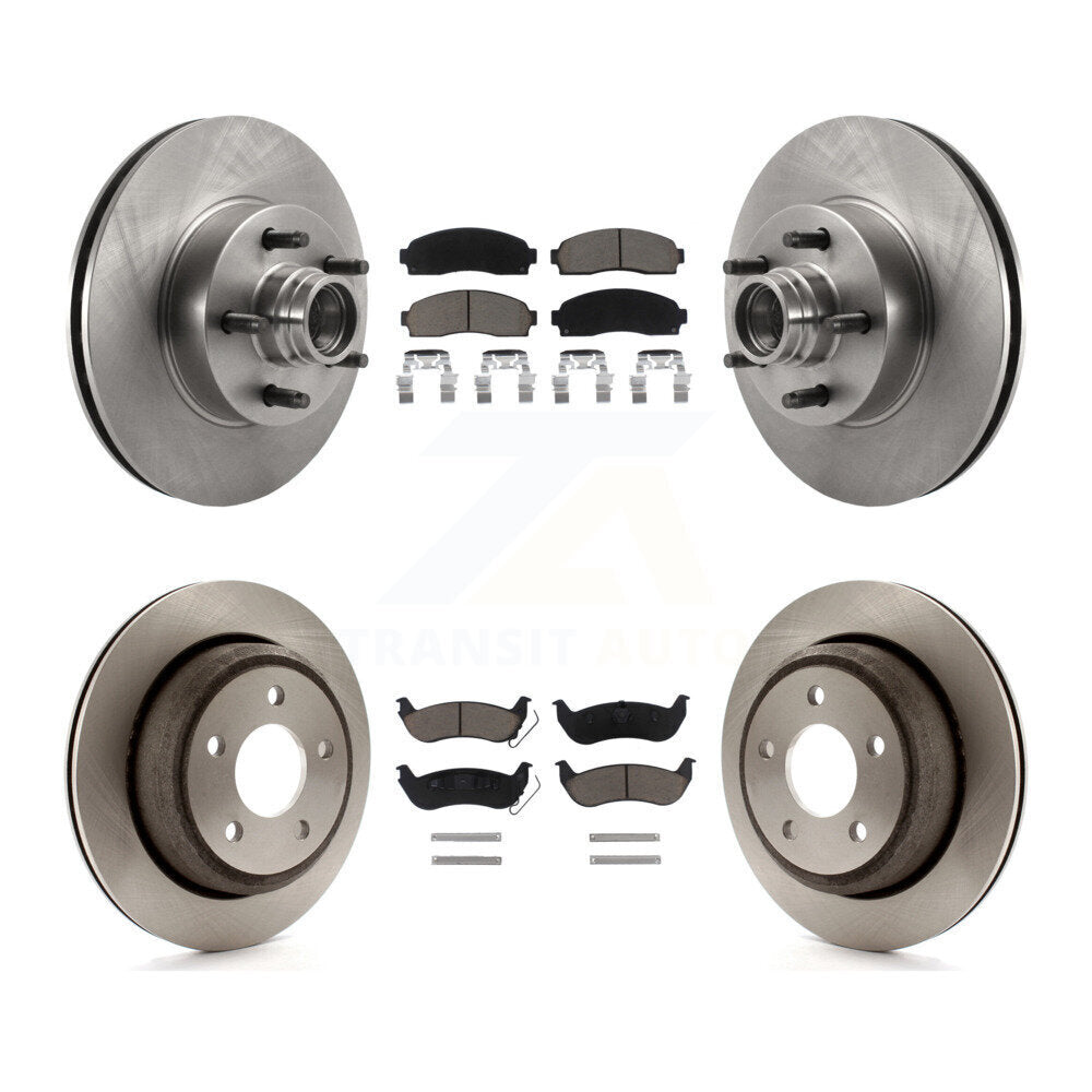 Kit de rotors de frein à disque avant et arrière et plaquettes en céramique pour Ford Ranger RWD 2010-2011