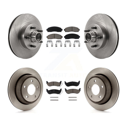 Kit de rotors de frein à disque avant et arrière et plaquettes en céramique pour Ford Ranger RWD 2010-2011