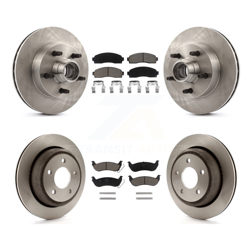 Kit de rotors de frein à disque avant et arrière et plaquettes en céramique pour Mazda B2300 K8C-102655