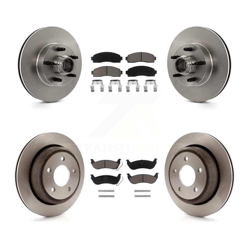 Kit de rotors de frein à disque avant et arrière et plaquettes en céramique pour Mazda B2300 K8C-102656