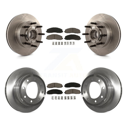 Kit de rotors de frein à disque avant et arrière et plaquettes en céramique pour Ford F-350 Super Duty