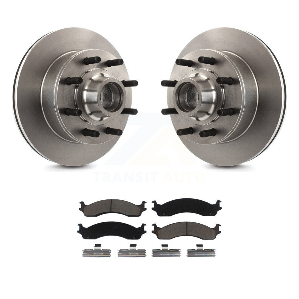 Kit de plaquettes en céramique pour moyeu de Rotor de frein avant, pour Ford F-250 F-350 E-350 Econoline Supe