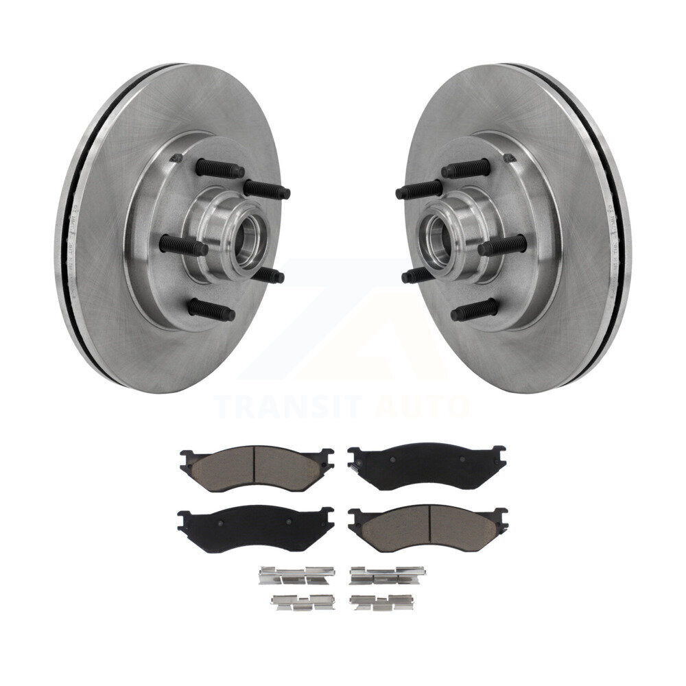 Kit de plaquettes en céramique pour assemblage de moyeu de rotors de frein à disque avant, pour Ford F-150 Heritage RW