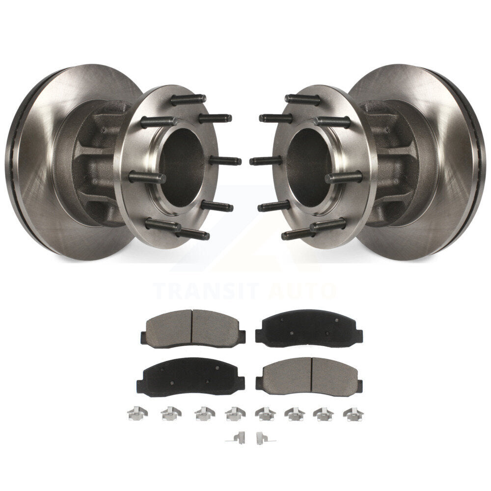 Kit de rotor de frein à disque avant et de plaquettes en céramique pour Ford F-350 Super Duty RW 2008 – 2010
