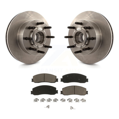 Kit de moyeu de Rotor de frein à disque avant et de plaquettes en céramique, pour Ford F-350 Super Duty F-250 RW
