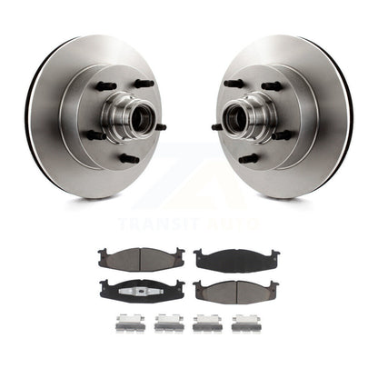 Kit de moyeu de Rotor de frein à disque avant et de plaquettes en céramique, pour Ford E-150 Econoline Club Wago