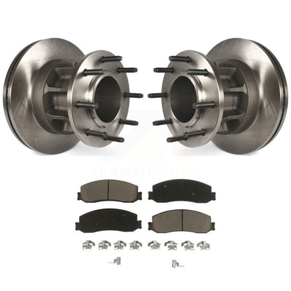 Kit de moyeu de Rotor de frein à disque avant et de plaquettes en céramique, pour Ford F-250 Super Duty F-350 RW