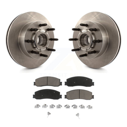 Kit de moyeu de Rotor de frein à disque avant et de plaquettes en céramique, pour Ford F-250 Super Duty F-350 RW