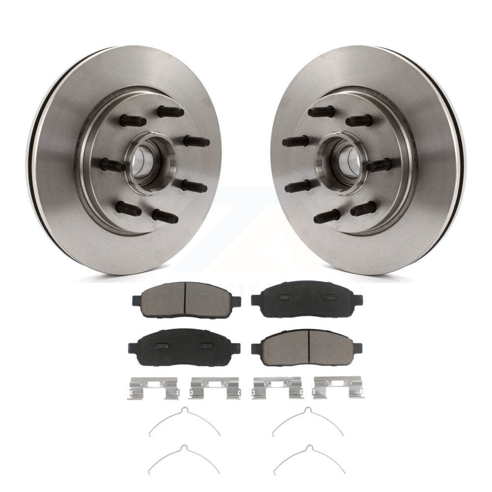 Kit de moyeu de rotors de frein à disque avant et de plaquettes en céramique, pour Ford F-150 Lincoln Mark LT RW