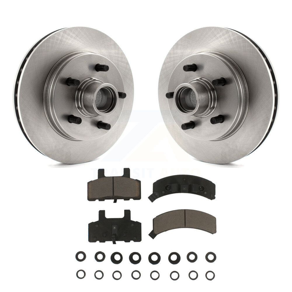 Kit de moyeu de rotors de frein à disque avant et de plaquettes en céramique pour Chevrolet GMC Suburba C1500
