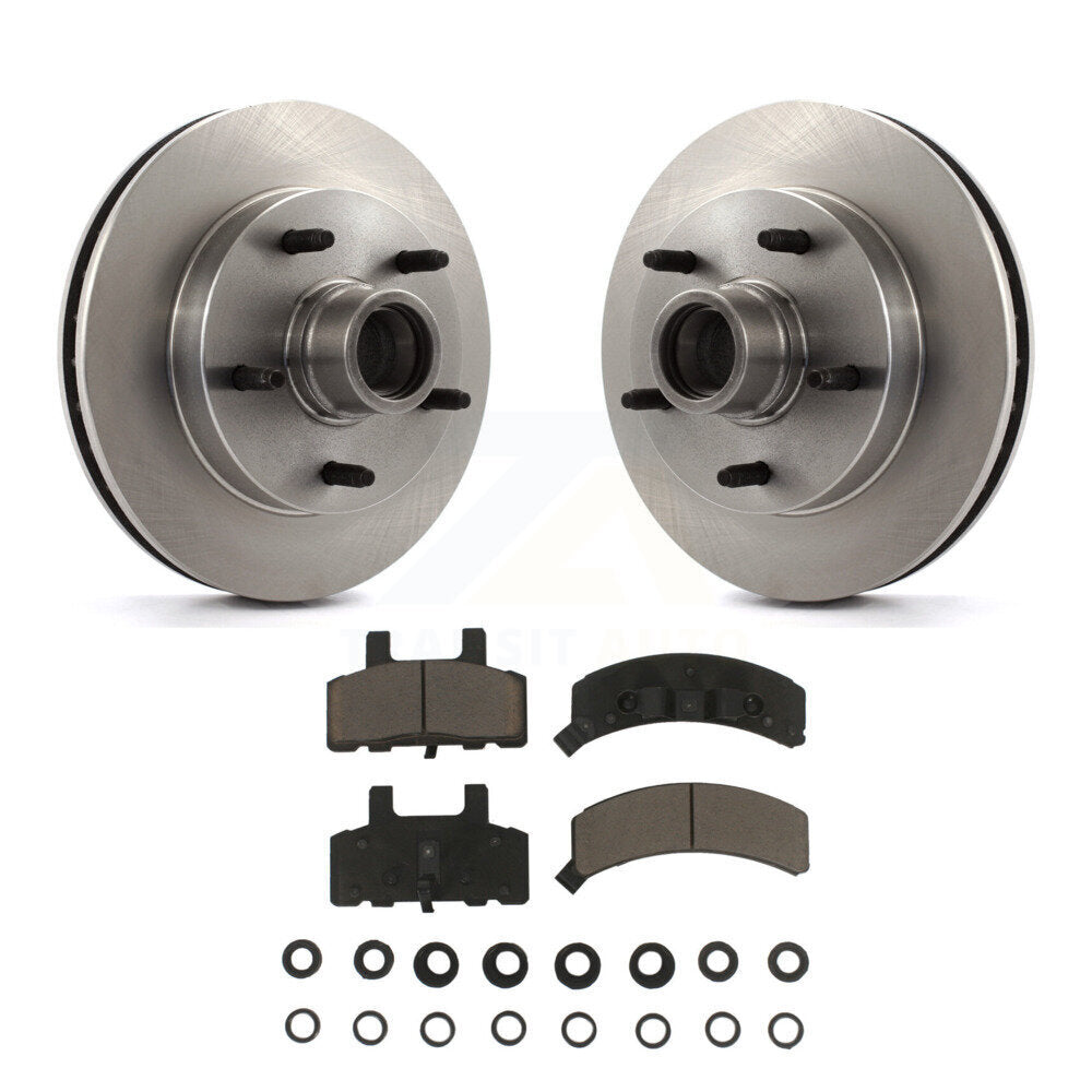 Kit de moyeu de rotors de frein à disque avant et de plaquettes en céramique pour Dodge Ram 1994 RW 1500 1999