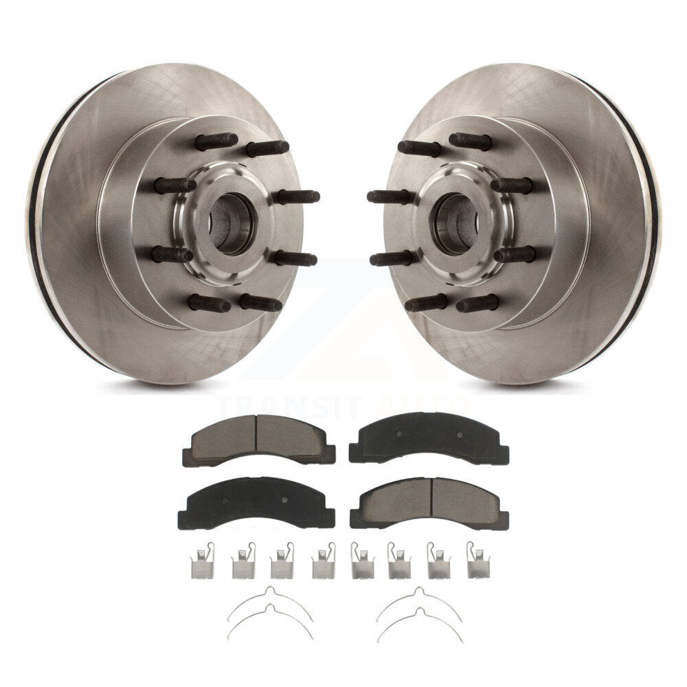 Kit de plaquettes en céramique pour assemblage de moyeu de rotors de frein à disque avant, pour Ford Excursion RW 2005