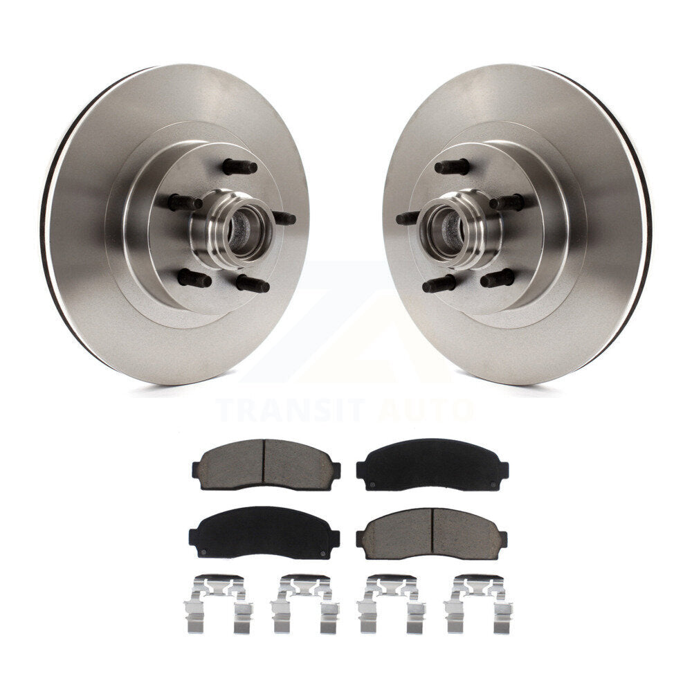 Kit de moyeu de rotors de frein à disque avant et de plaquettes en céramique pour Ford Explorer Sport Trac RW