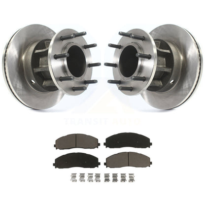 Kit de moyeu de Rotor de frein à disque avant et de plaquettes en céramique, pour Ford F-350 Super Duty F-250 RW