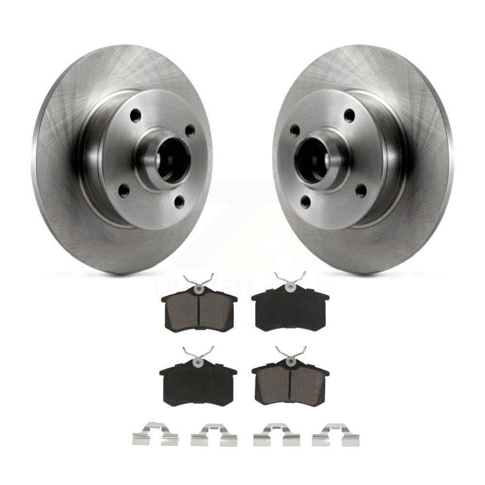 Rotor de frein à disque arrière et Kit de plaquettes en céramique, pour Volkswagen Golf Jetta Passat Corrad