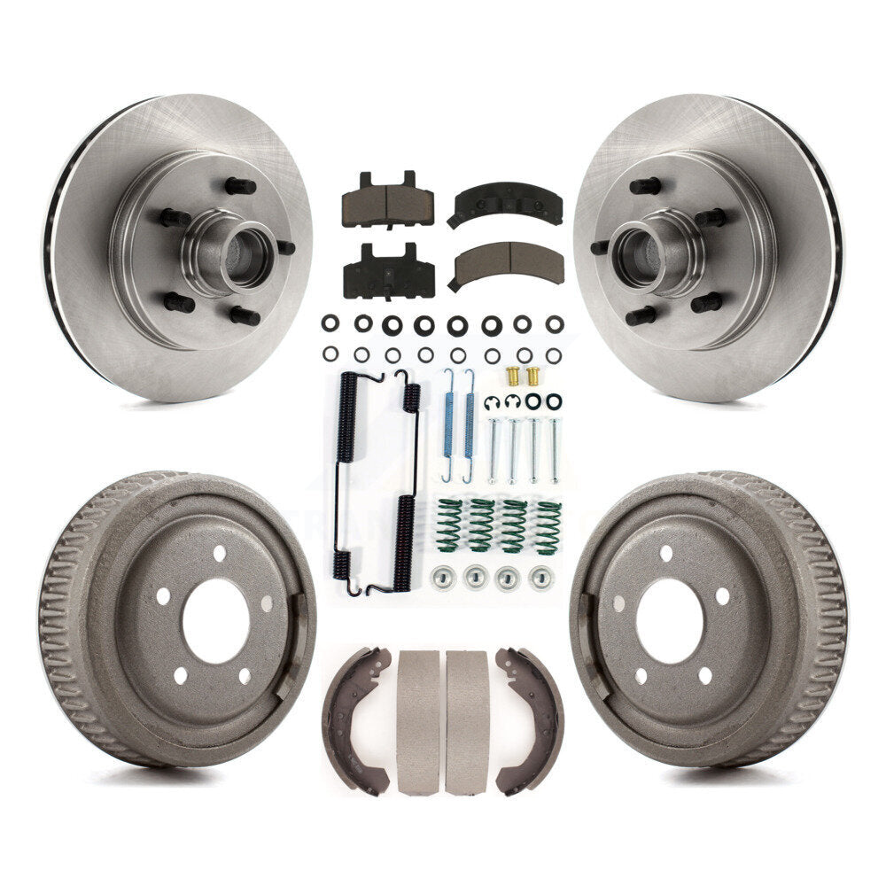 Kit de plaquettes et de tambour en céramique, Rotor de frein à disque avant et arrière (7 pièces) pour C1500 Chevrolet GM