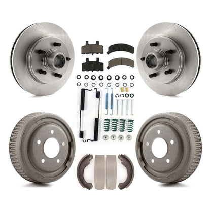 Kit de plaquettes et de tambour en céramique, Rotor de frein à disque avant et arrière (7 pièces) pour C1500 Chevrolet GM