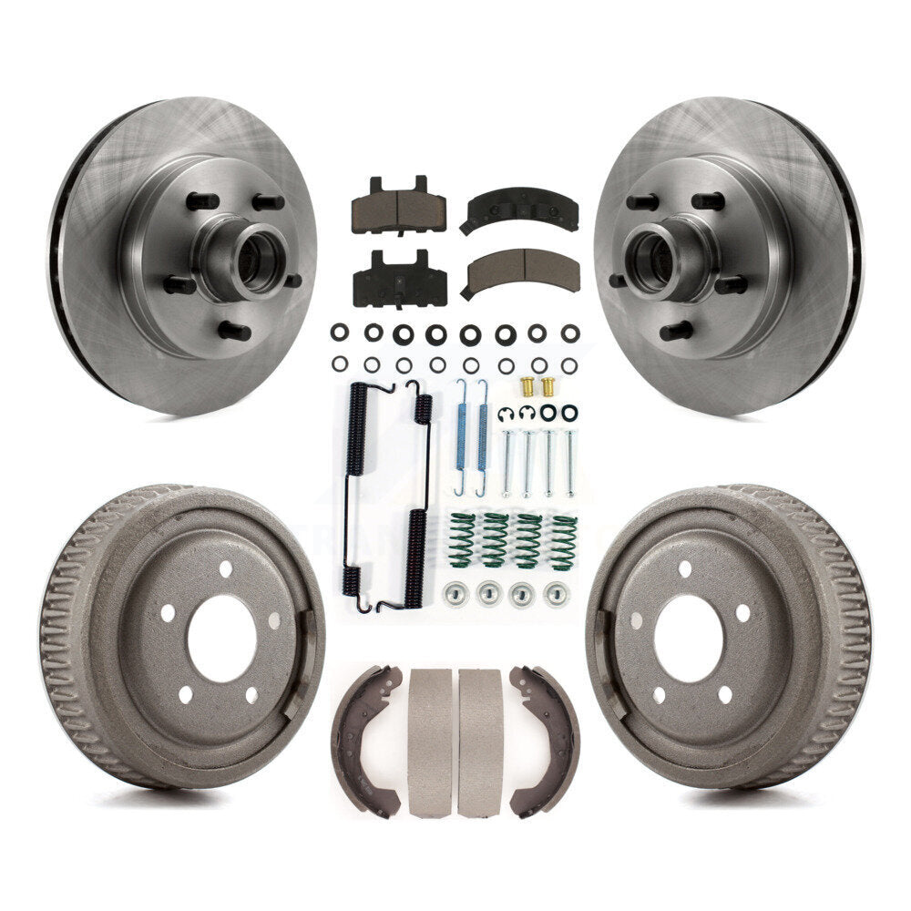 Rotors de frein à disque avant et arrière, plaquettes en céramique et Kit de tambour (7 pièces) pour GMC Yukon