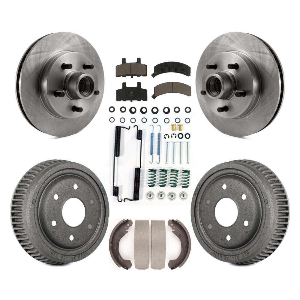 Kit de tampons et de tambour en céramique, moyeu de Rotor de frein à disque avant et arrière (7 pièces) pour GMC Yukon RW
