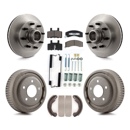 Rotors de frein à disque avant et arrière, plaquettes en céramique et Kit de tambour (7 pièces) pour GMC Yukon