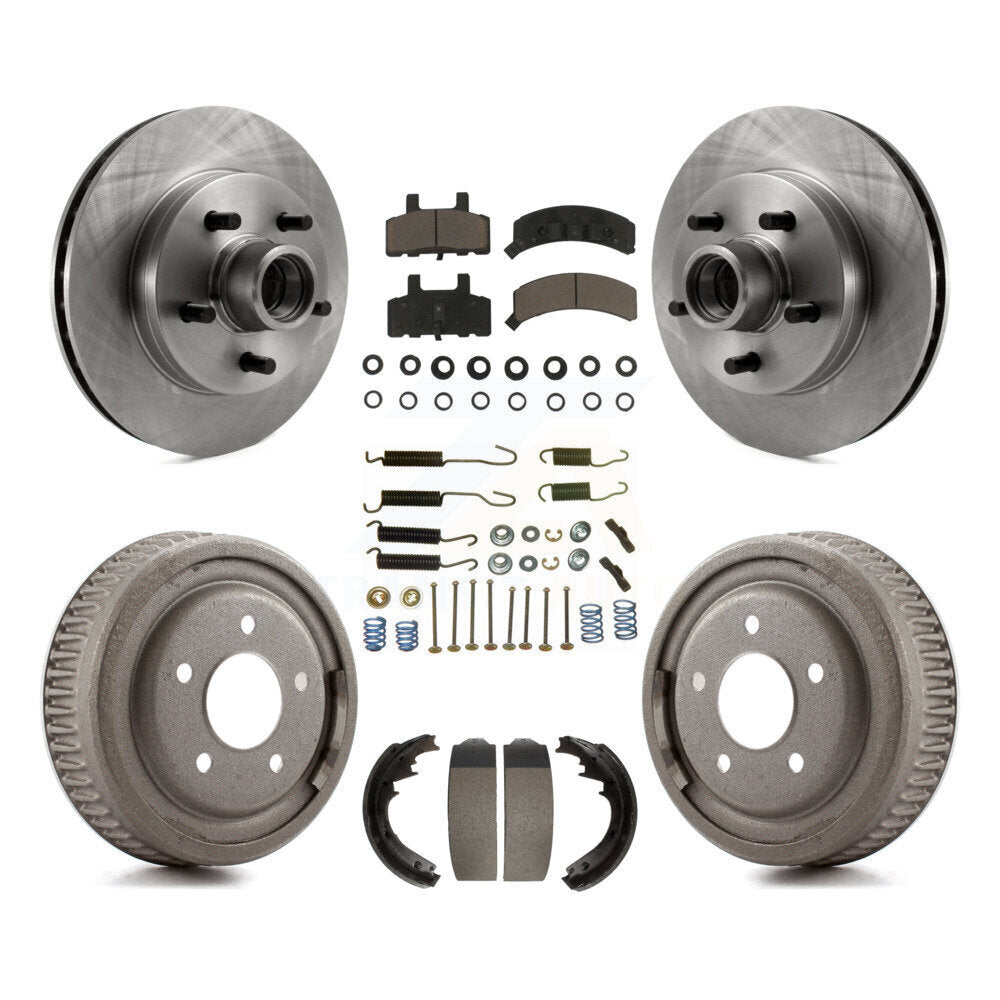 Rotors de frein à disque avant et arrière, plaquettes en céramique et Kit de tambour (7 pièces) pour GMC Yukon
