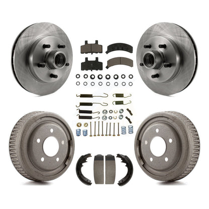 Rotors de frein à disque avant et arrière, plaquettes en céramique et Kit de tambour (7 pièces) pour GMC Yukon