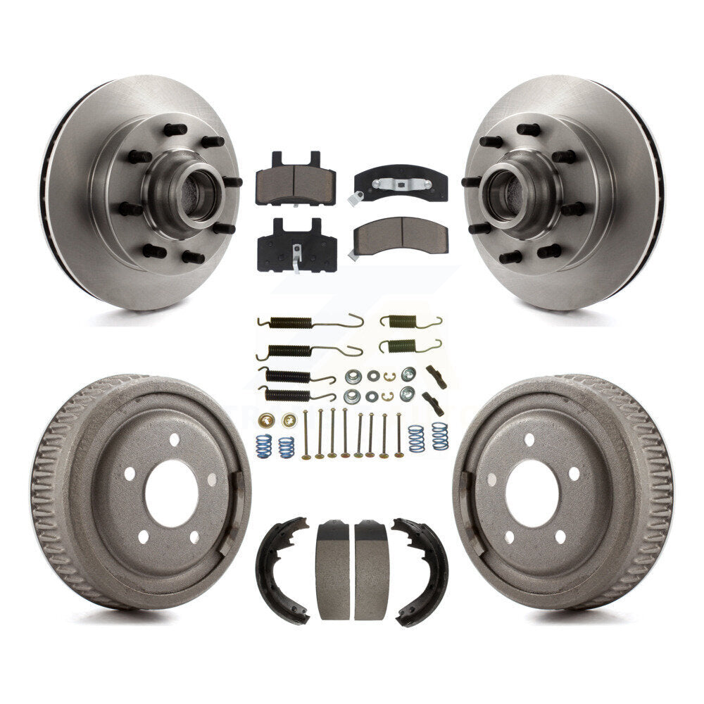 Rotors de frein à disque avant et arrière, plaquettes en céramique et Kit de tambour (7 pièces) pour GMC Yukon