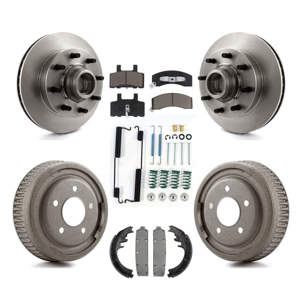 Kit de plaquettes et de tambour en céramique pour Rotor de frein avant et arrière (7 pièces) pour Chevrolet C1500 banlieue