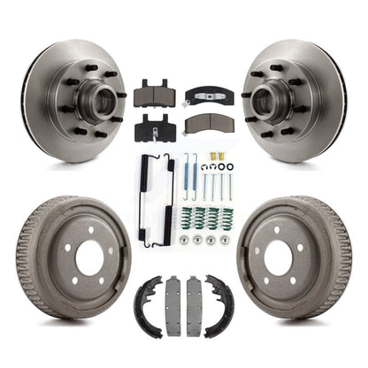 Kit de plaquettes et de tambour en céramique pour Rotor de frein avant et arrière (7 pièces) pour Chevrolet C1500 banlieue