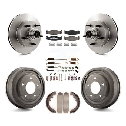 Kit de tambour de plaquettes en céramique de Rotors de frein avant et arrière (7 pièces) pour Ford E-150 Econoline Clu