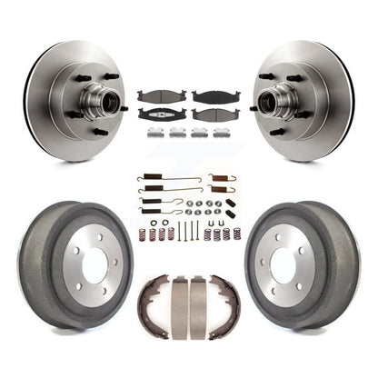 Kit de tambour de plaquettes en céramique de Rotors de frein avant et arrière (7 pièces) pour Ford E-150 Econoline Clu