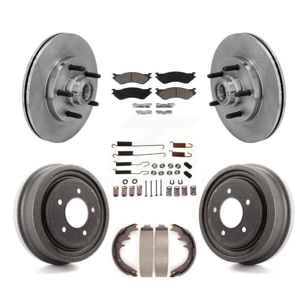 Kit de tampons et tambours en céramique pour Rotor de frein à disque avant et arrière (7 pièces) pour Ford F-150 RW 1999