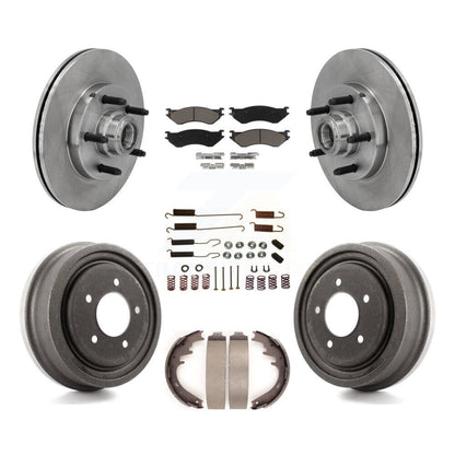 Kit de tampons et tambours en céramique pour Rotor de frein à disque avant et arrière (7 pièces) pour Ford F-150 RW 1999