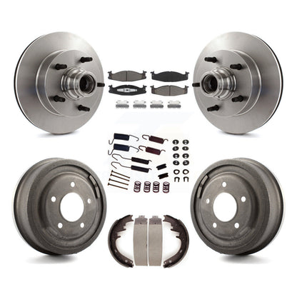 Kit de tambour de tampon en céramique de Rotor de frein avant et arrière (7 pièces) pour Ford F-150 E-150 Econolin