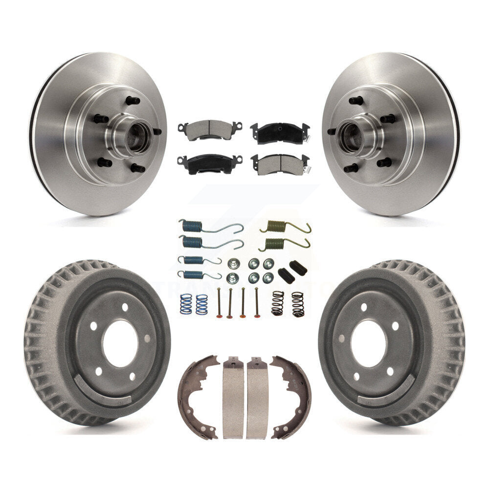 Front Rear Brake Rotor Ceramic Pad Drum Kit (7Pc) For Chevrolet Astro GMC Safar