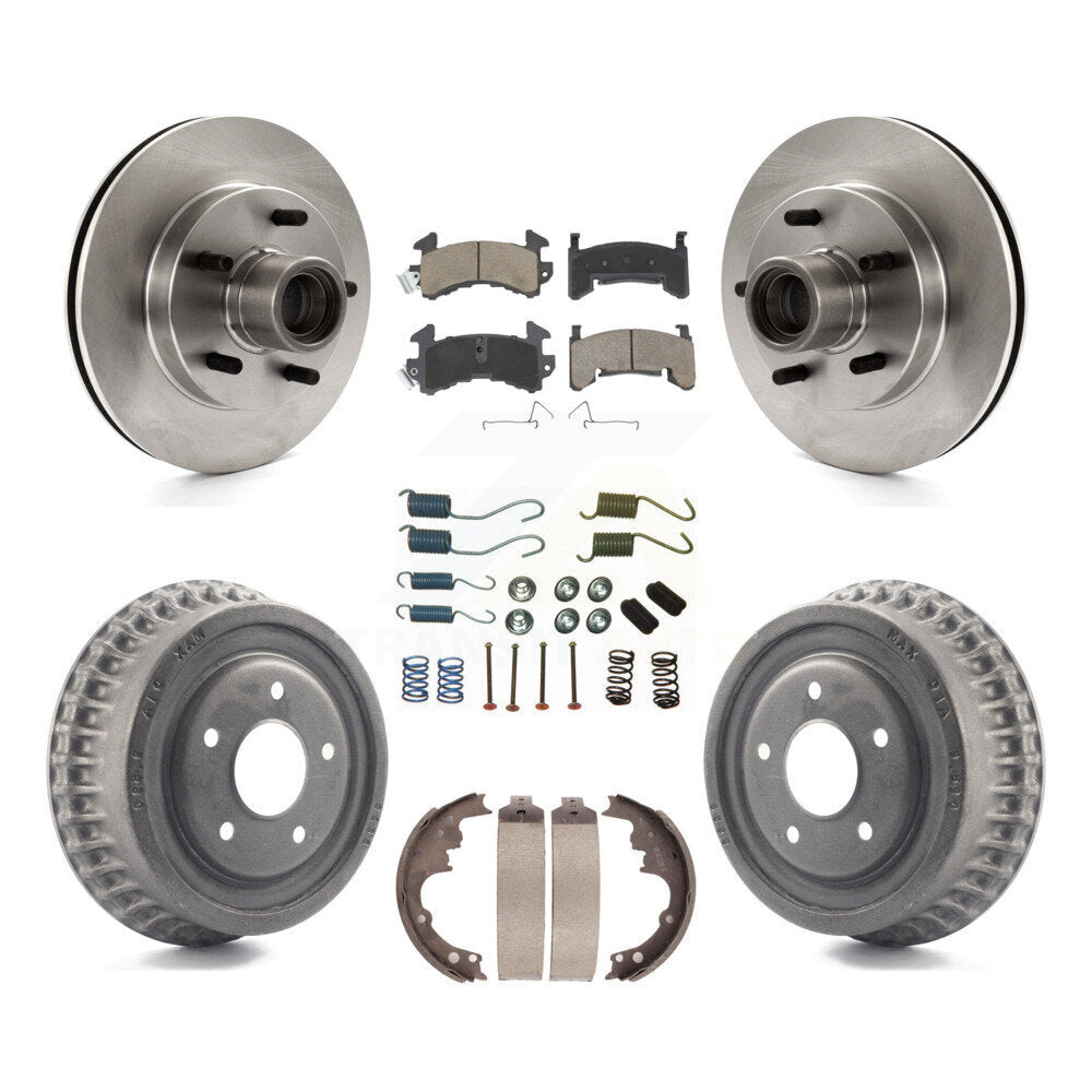 Kit de plaquettes et de tambour en céramique pour Rotor de frein avant et arrière (7 pièces) pour GMC Sonoma Chevrolet S1