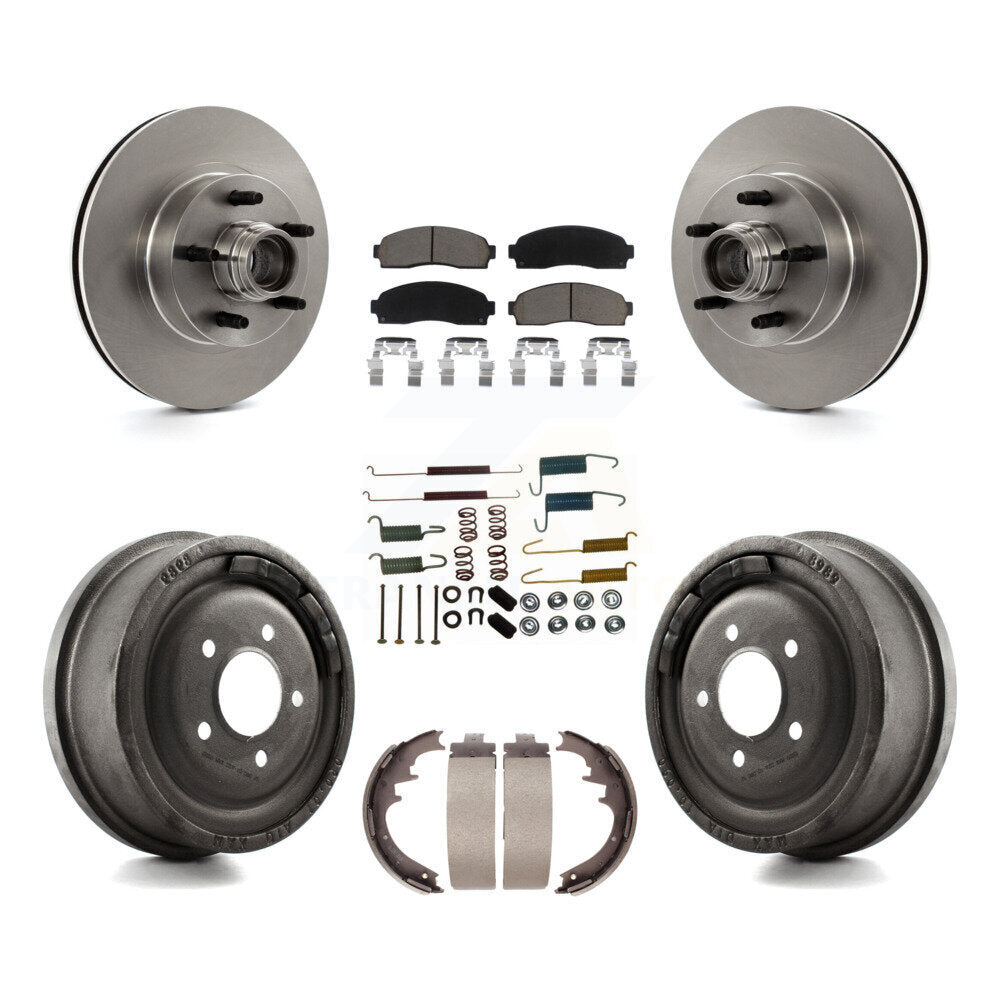 Kit de tambours à plaquettes en céramique pour rotors de frein avant et arrière (7 pièces) pour Ford Ranger RW 2006-2009