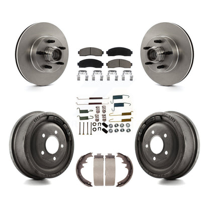 Kit de tambours à plaquettes en céramique pour rotors de frein avant et arrière (7 pièces) pour Ford Ranger RW 2006-2009
